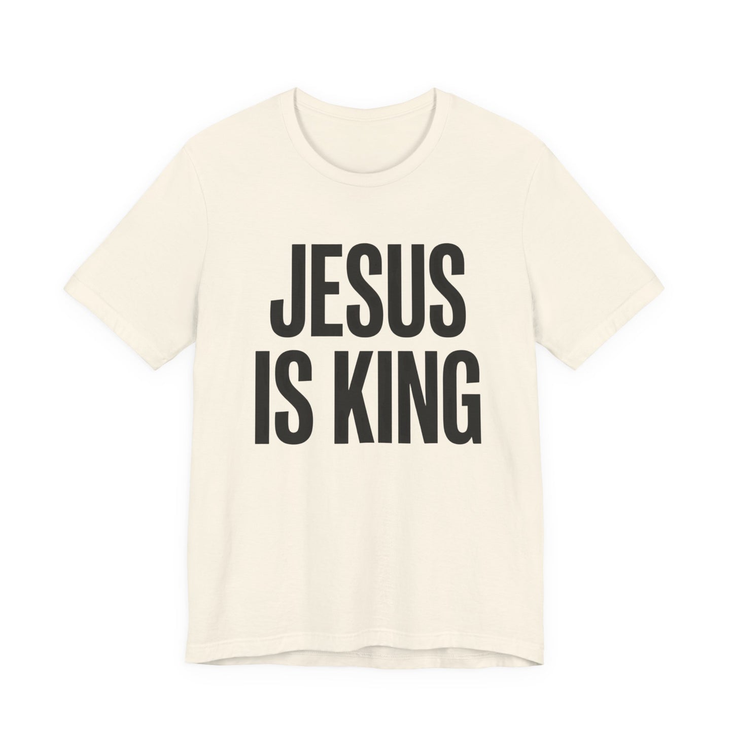 Inspiring "Jesus Is King" T-Shirt - Powerful Christian Faith Apparel for Believers - Minimalist Religious Gift Tee