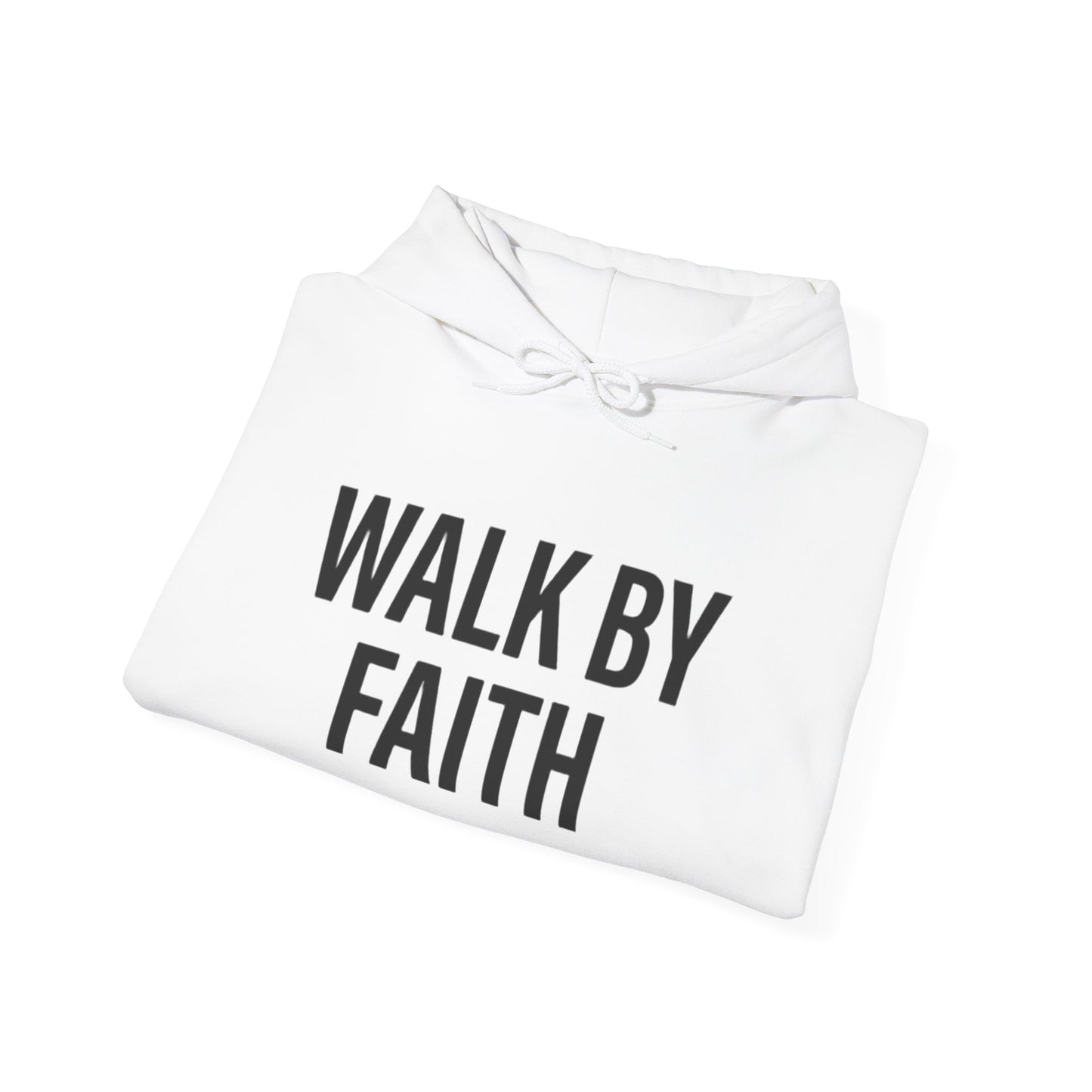 Inspiring Walk By Faith T-Shirt | Subtle Christian Apparel with Cross | Powerful Faith Tee Gift