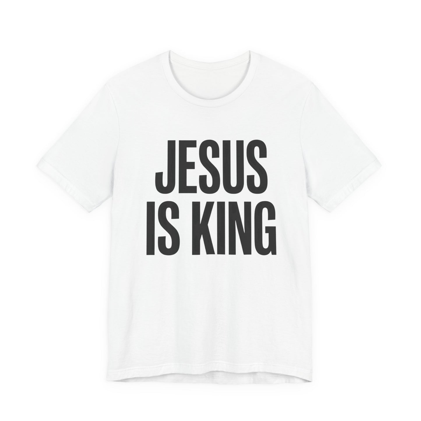 Inspiring "Jesus Is King" T-Shirt - Powerful Christian Faith Apparel for Believers - Minimalist Religious Gift Tee - Christian faith apparel by Micaclothings