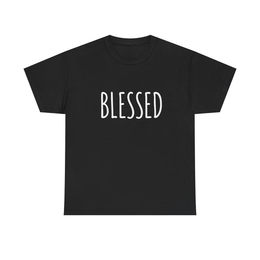 Inspiring 'Blessed' T-Shirt | Uplifting Gratitude & Faith Tee | Comfortable Positive Message Apparel Gift - Christian faith apparel by Micaclothings