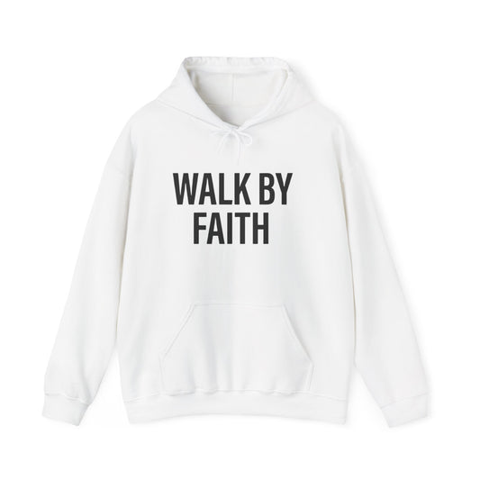 Inspiring Walk By Faith T-Shirt | Subtle Christian Apparel with Cross | Powerful Faith Tee Gift - Christian faith apparel by Micaclothings