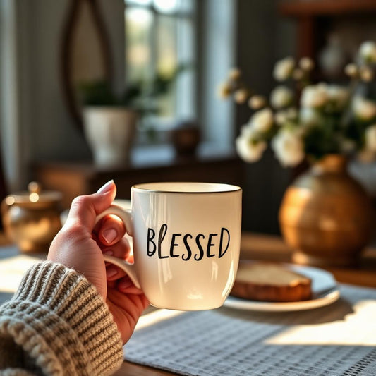Blessed Mug - Christian faith apparel by Micaclothings