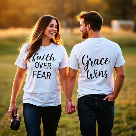 Couples Faith Tee Bundle - Christian faith apparel by Micaclothings