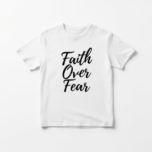 Faith Over Fear Tee - Christian faith apparel by Micaclothings