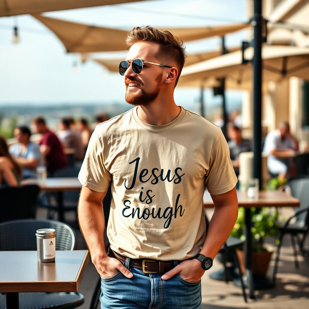 Jesus Is Enough Tee - Lifestyle 2